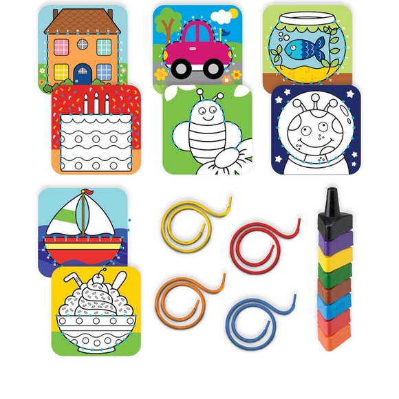 My First Lace, Count & Color Cards - Multicolor - Picture 4 of 11